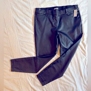 MAURICES Black Faux Leather skinny Women's Pants